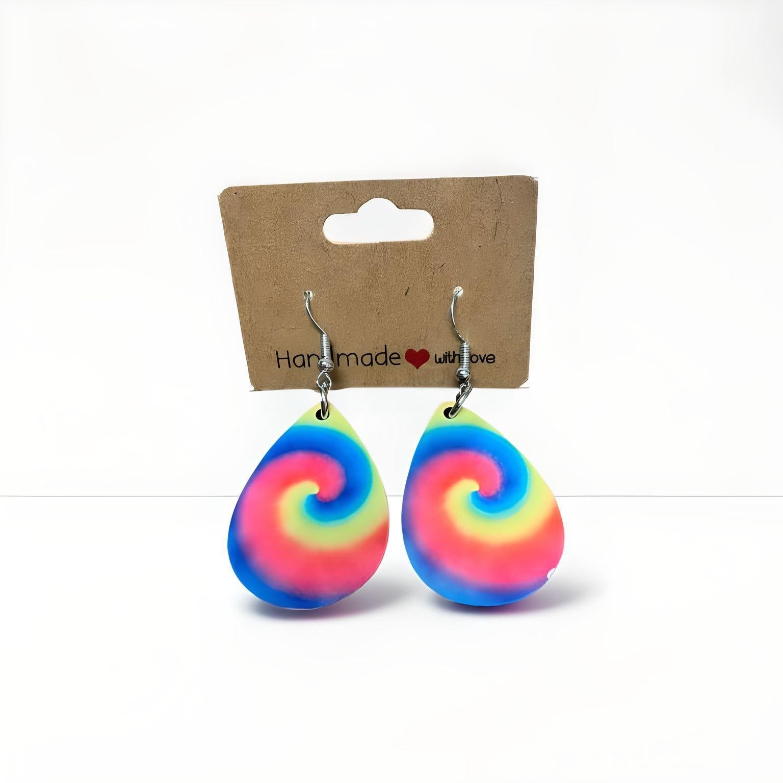 "Tie Dye" Teardrop Earrings